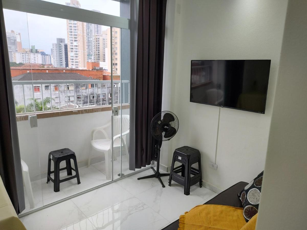 Apartamento Na Praia Do Gonzaga Santos  Kültér fotó